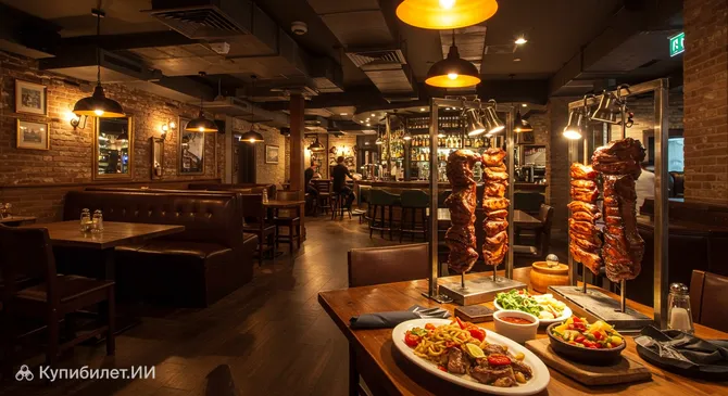 Бразильская чураскария и бар