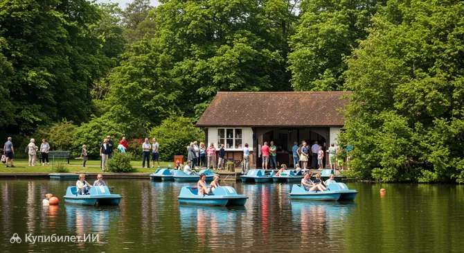 Прокат лодок и катамаранов в парке Мьюсбрук
