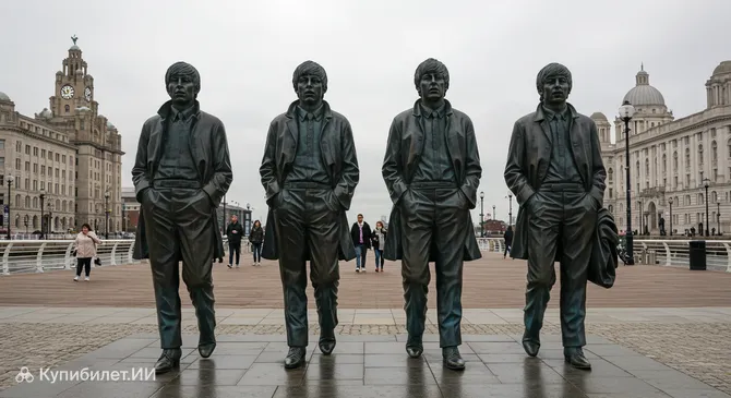 Статуя Битлз