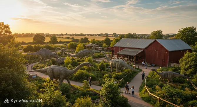 Парк динозавров и ферма