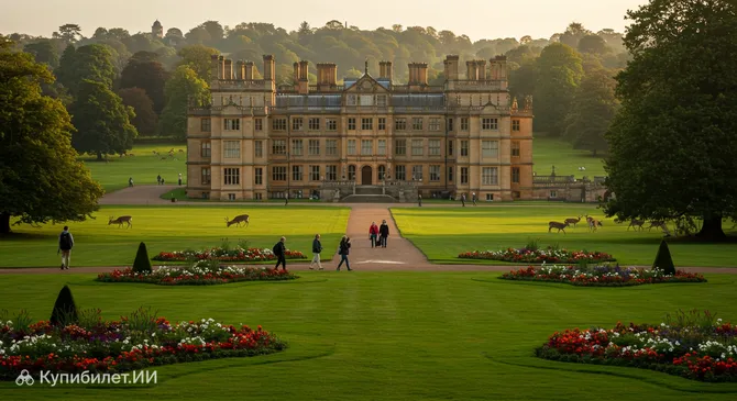 Уоллатон-холл, сады и оленьий парк