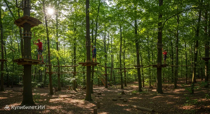 Верёвочный парк в Блэк-Парке