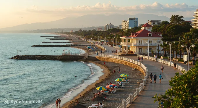 Набережная Сухума
