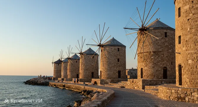 Ветряные мельницы Родоса