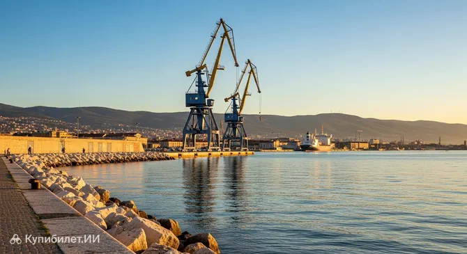 Портовые краны Риеки