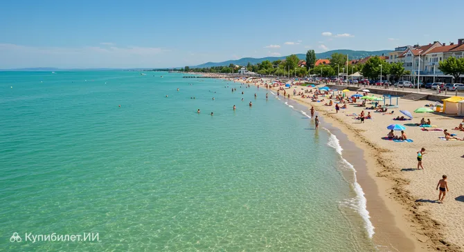 Главный пляж Шиофока