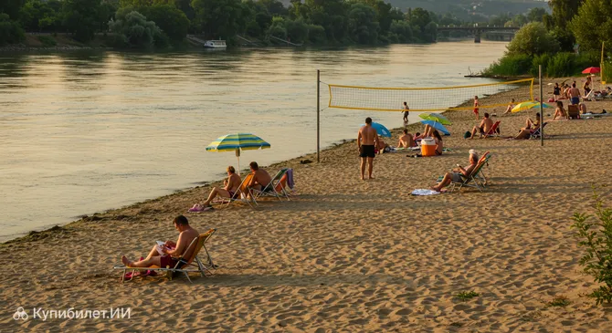 Пляж Лапош на Тисе