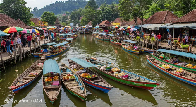 Плавучий рынок Лембанг
