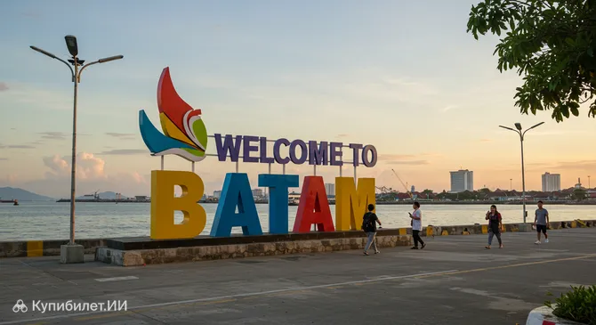 Знак «Добро пожаловать в Батам»