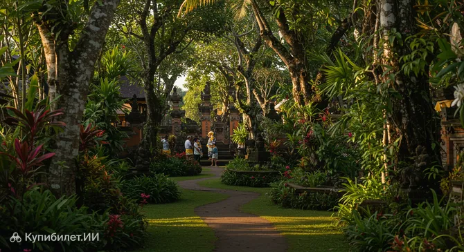 Дворец Японский сад Бали