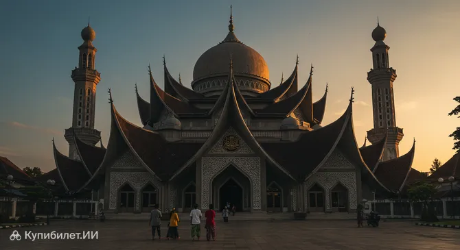 Большая мечеть Нуруль Иман в Паданге