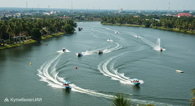 Озеро для водных лыж в спортивном городе Джакабаринг