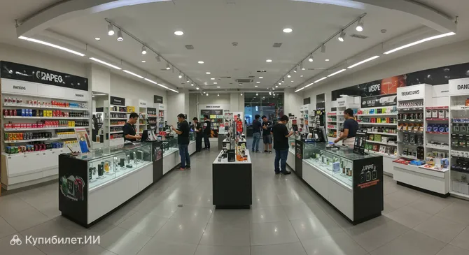 Индонезийский вейп-магазин