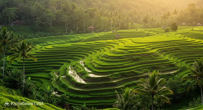 Рисовые террасы Тегалаланг