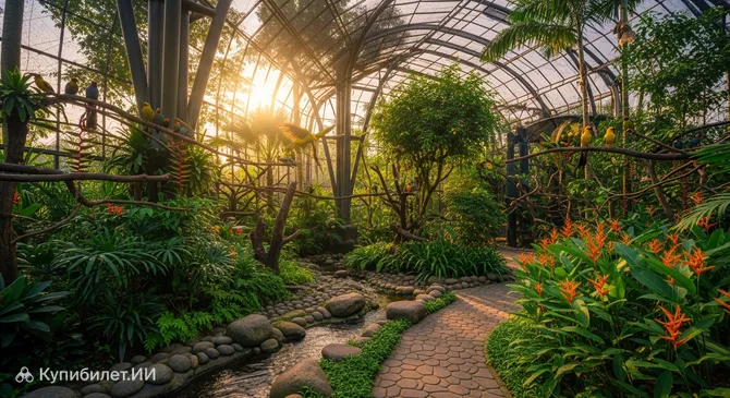 Птичий парк в зоопарке Гембира Лока