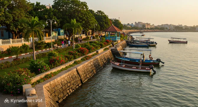 Сад у пристани Моти Даман