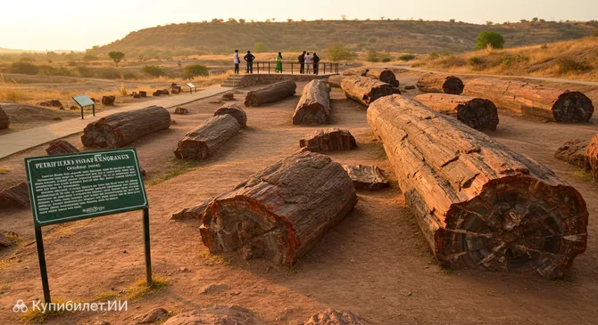 Окаменевшее дерево