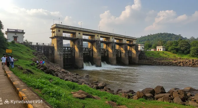 Плотина на реке Нетравати