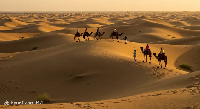 Сафари на верблюдах в Джайсалмере