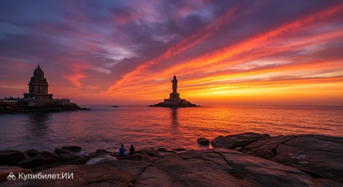 Точка заката, Каньякумари