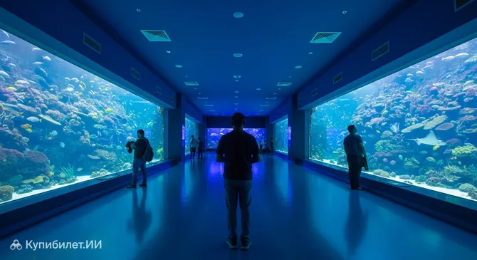 Аквариум с персидскими кошками