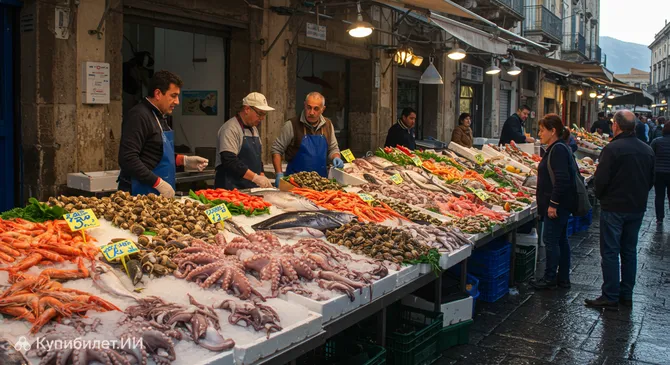 Рыбный рынок Катании