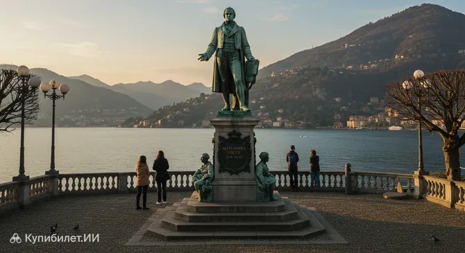 Памятник Алессандро Вольта