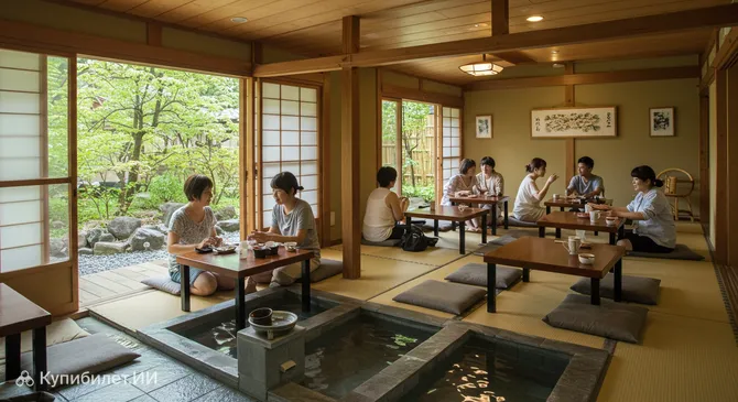 Кафе с ножными ваннами Юфуин