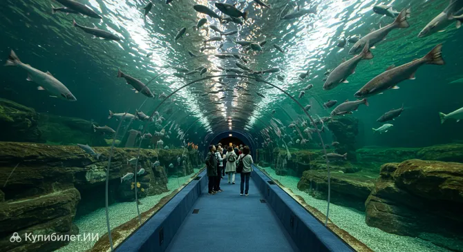 Аквариум лосося в Титосе