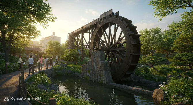 Индейское водяное колесо