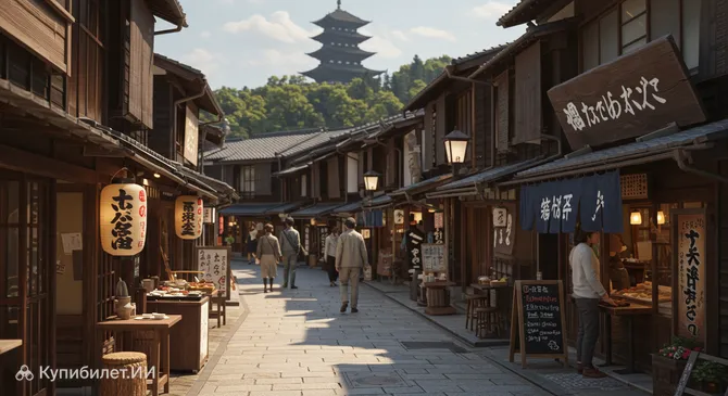 Кафе на Омотэсандо у святилища Дадзайфу Тэнмангу