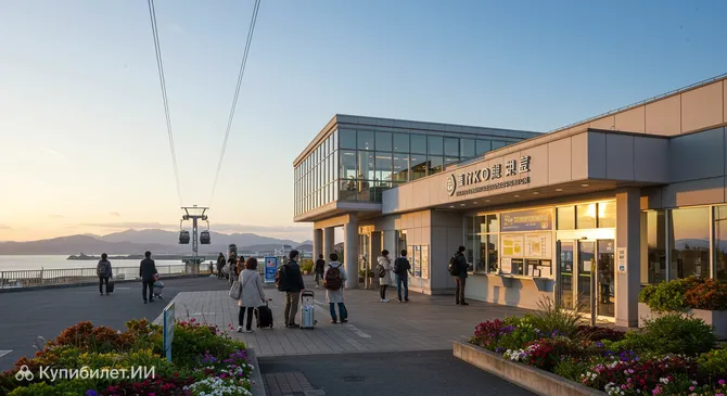 Нижняя станция канатной дороги на гору Хакодате
