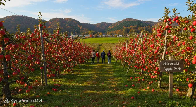 Яблочный парк Хиросаки