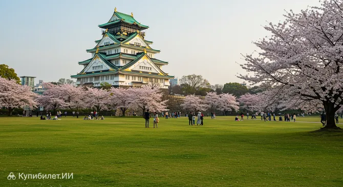 Парк замка Осака