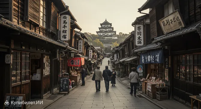 Переулок Сёва в замковом городке Инуяма