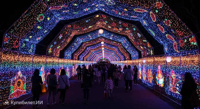 Иллюминация Набана-но-Сато