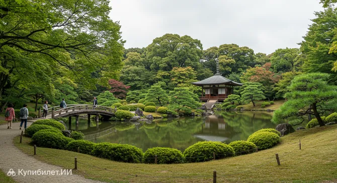 Национальный сад Киото Гёэн
