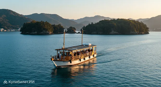 Прогулка на кораблике по заливу Мацусима