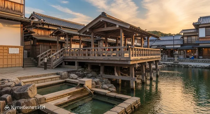 Небесная галерея и ножная ванна Дого Онсэн