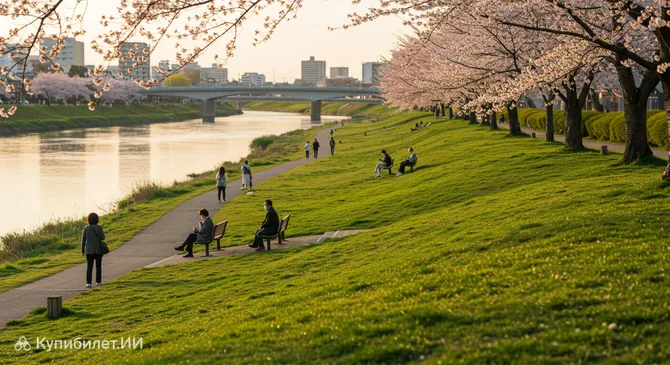 Речной парк Ёдогава (район Нисинакадзима)