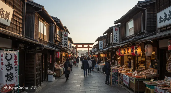 Торговая улица Омотэсандо на Миядзиме