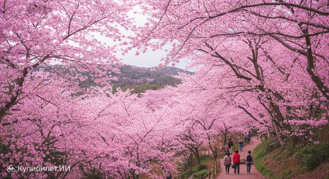 Парк леса сакуры Яэдаке