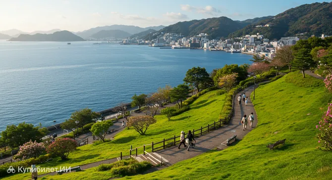 Парк у моря Нагасаки