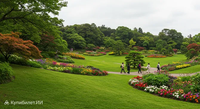 Ботанический сад Хандайяма в Окаяме