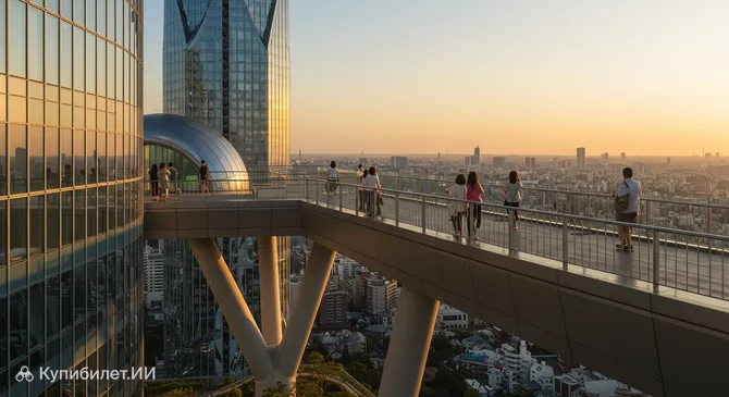 Обсерватория «Парящий сад» в здании Umeda Sky