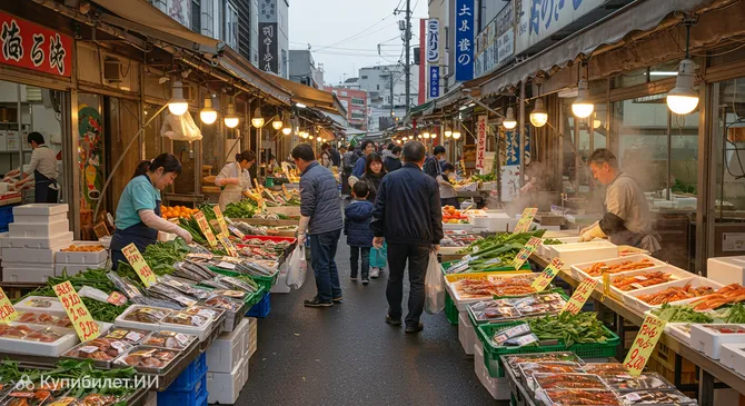 Утренний рынок Сэндай