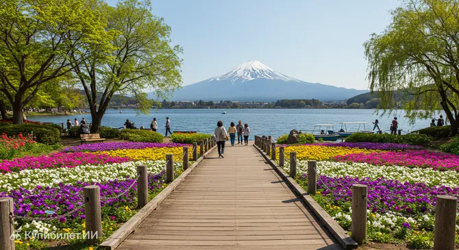 Парк на берегу озера Сува