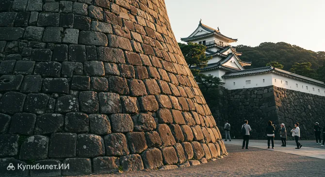 Тоттори-дзё Тэнкюмару (Сферическая каменная стена)