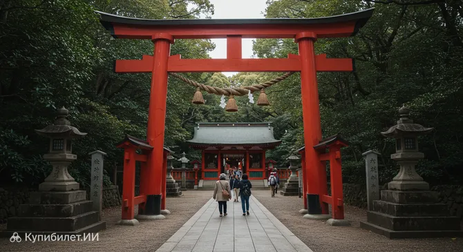 Главные тории святилища Кэхи