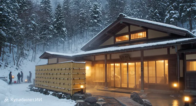 Онсэн Каэдэ у станции Юданака